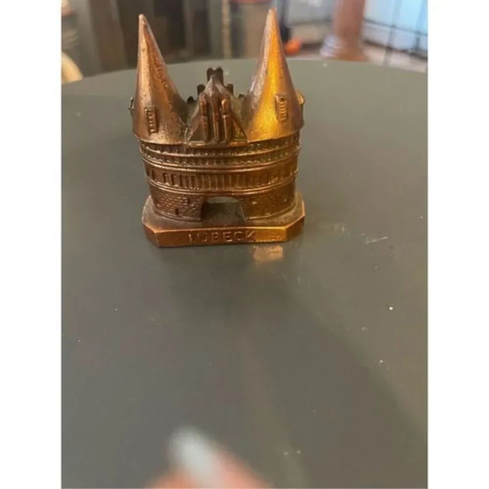Vintage German Souvenir Building Das Holstentor Zu Lubeck